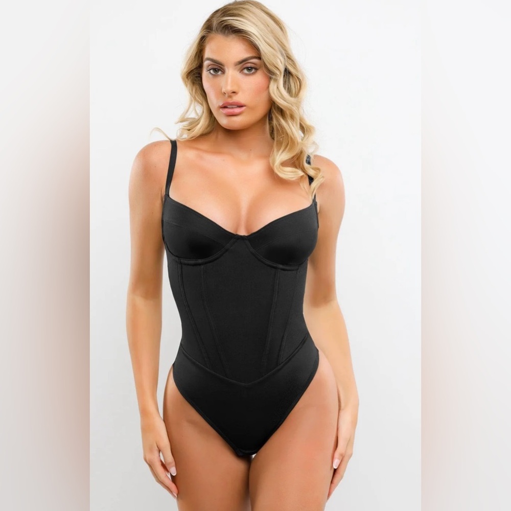 Popilush Shapewear Hourglass Corset Thong Bodysuit